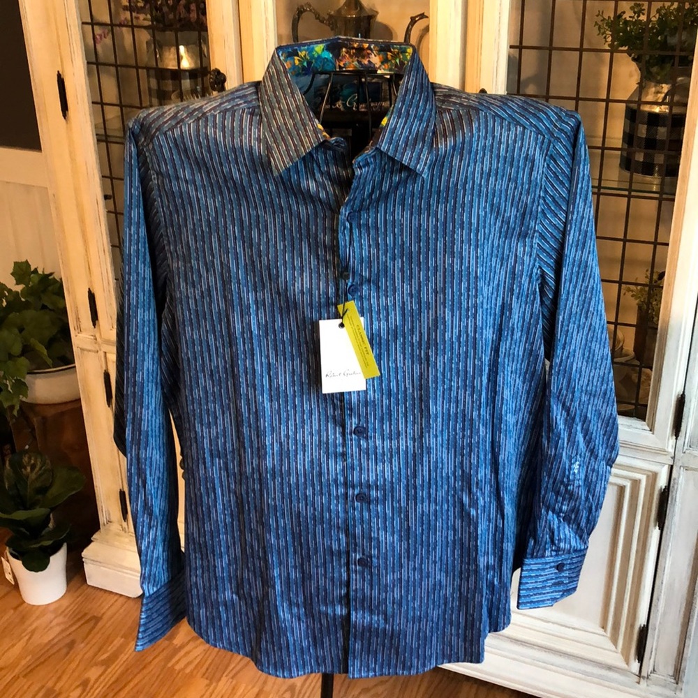 New Robert Graham long sleeve dress shirt